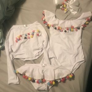 Stella Cove Swimsuit Bundle size 4 girls